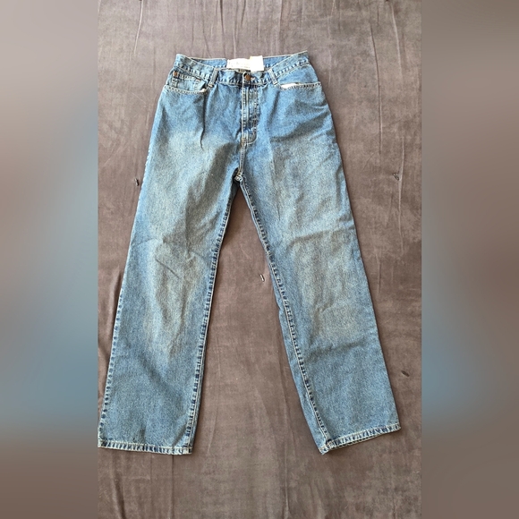Go Graphic Other - Vintage 100% Cotton Classic Men's Blue Straight-Leg Jeans